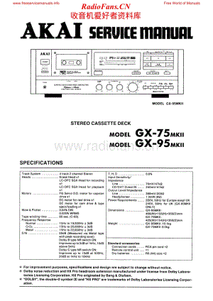 Akai-GX775MKII-tape-sm维修电路原理图.pdf
