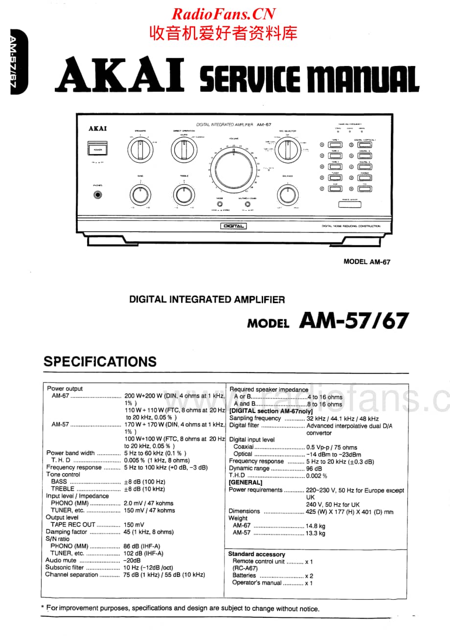 Akai-AM67-int-sm维修电路原理图.pdf_第1页