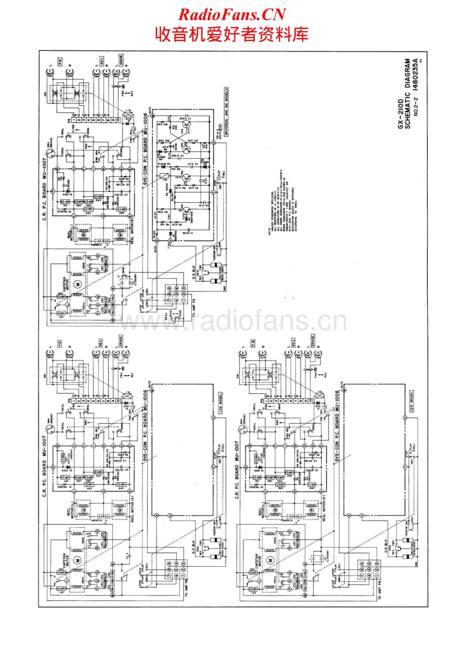 Akai-GXC210D-tape-sm维修电路原理图.pdf_第2页