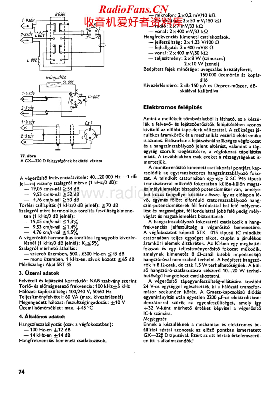 Akai-GX220M-tape-sch维修电路原理图.pdf_第1页