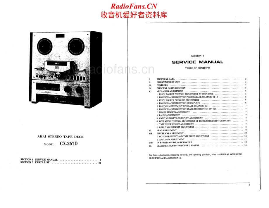 Akai-GX267D-tape-sm维修电路原理图.pdf_第2页