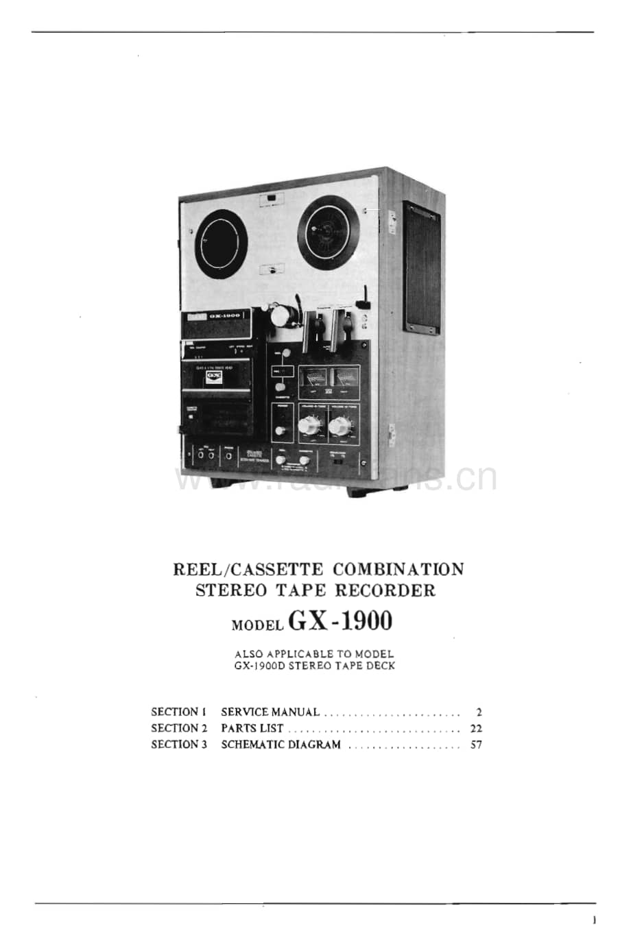 Akai-GX1900-tape-sm维修电路原理图.pdf_第3页