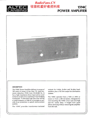 AltecLansing-1594-pwr-sm维修电路原理图.pdf