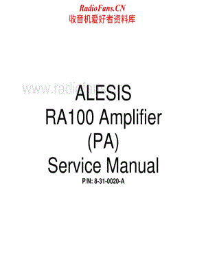Alesis-RA100-pwr-sm维修电路原理图.pdf