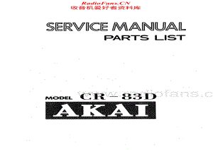 Akai-CR83D-tape-sm维修电路原理图.pdf