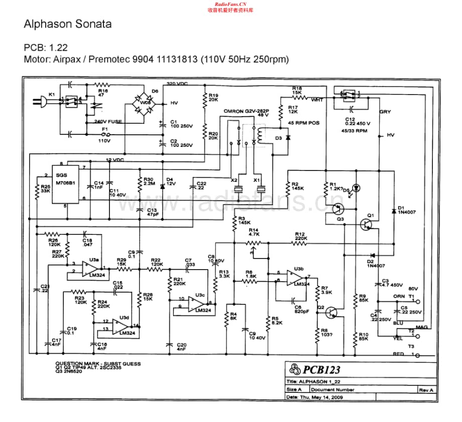 Alphason-Sonata-tt-sch维修电路原理图.pdf_第1页