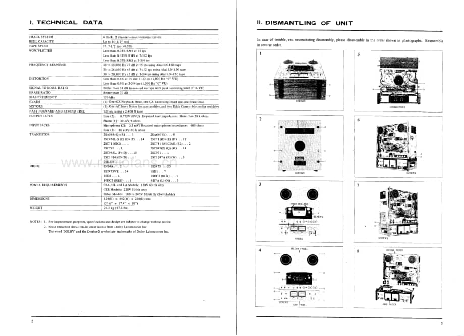 Akai-GX650D-tape-sch维修电路原理图.pdf_第3页