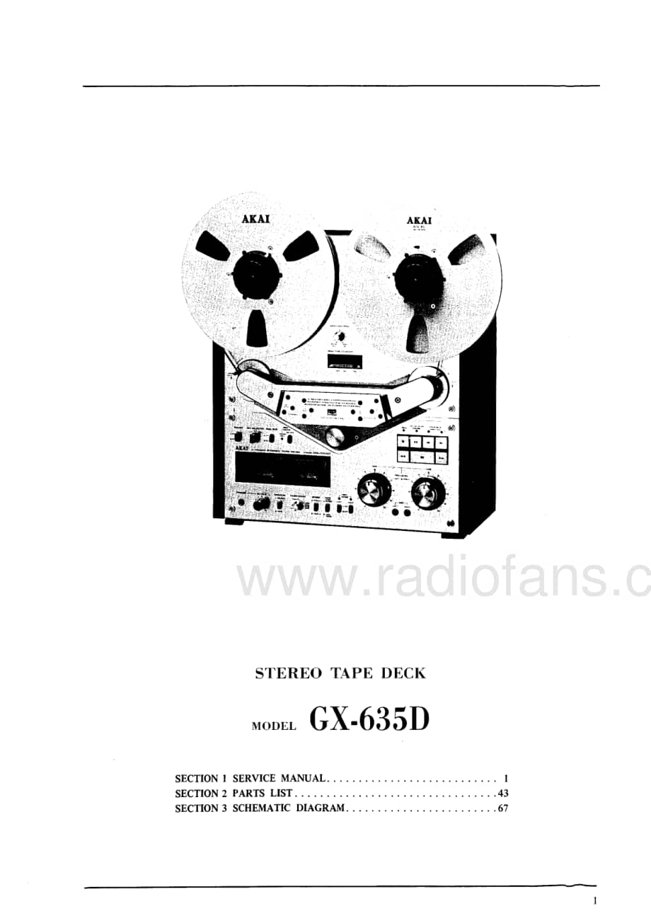 Akai-GX636-tape-sm维修电路原理图.pdf_第3页