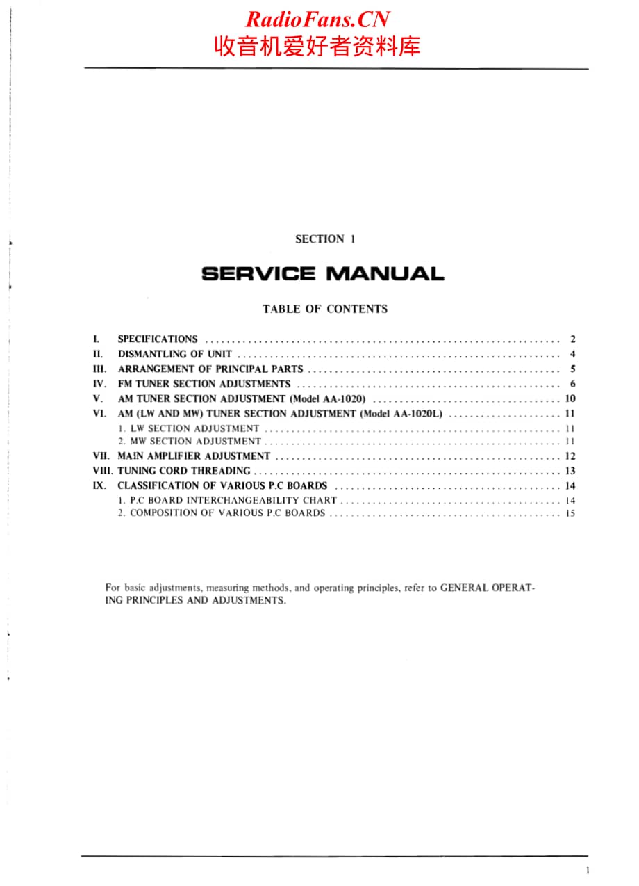 Akai-AA1020L-rec-sm维修电路原理图.pdf_第1页