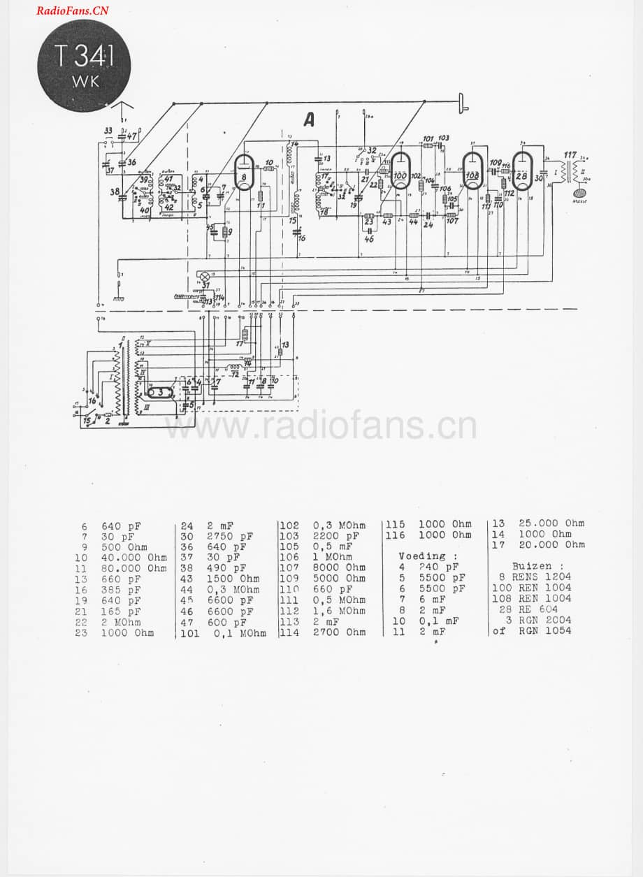 telefunken341WK-电路原理图.pdf_第1页