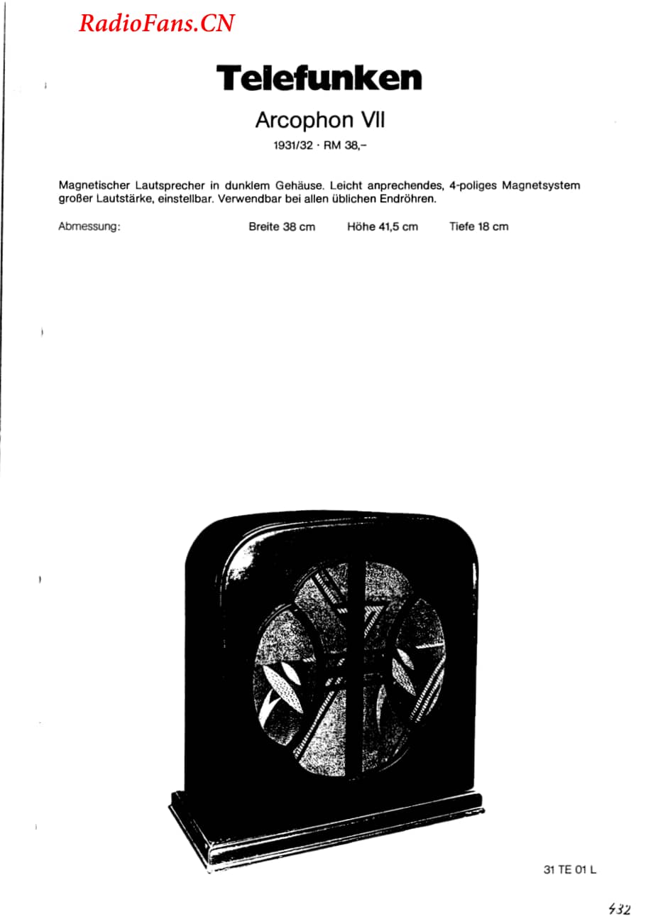 telefunkenARCOPHON7-电路原理图.pdf_第1页