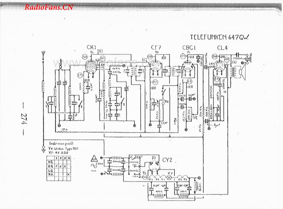 telefunken647GW-电路原理图.pdf_第1页