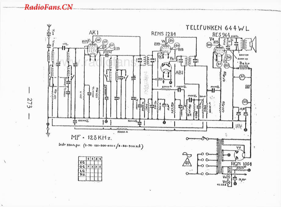 telefunken664WL-电路原理图.pdf_第1页