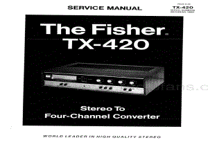 FisherTX420ServiceManual 电路原理图.pdf