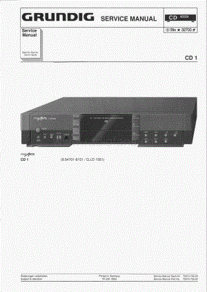 GrundigCD1 维修电路图、原理图.pdf