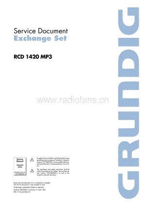 GrundigRCD1420MP3 维修电路图、原理图.pdf