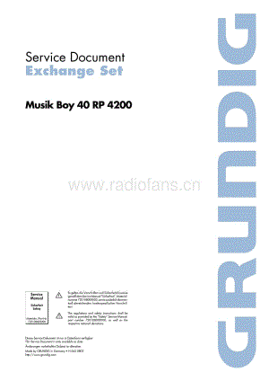 GrundigMusikBoy40RP4200 维修电路图、原理图.pdf