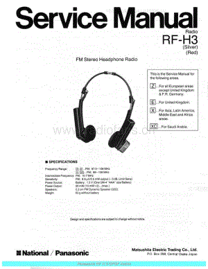 Panasonic_RF-H3_sch 电路图 维修原理图.pdf
