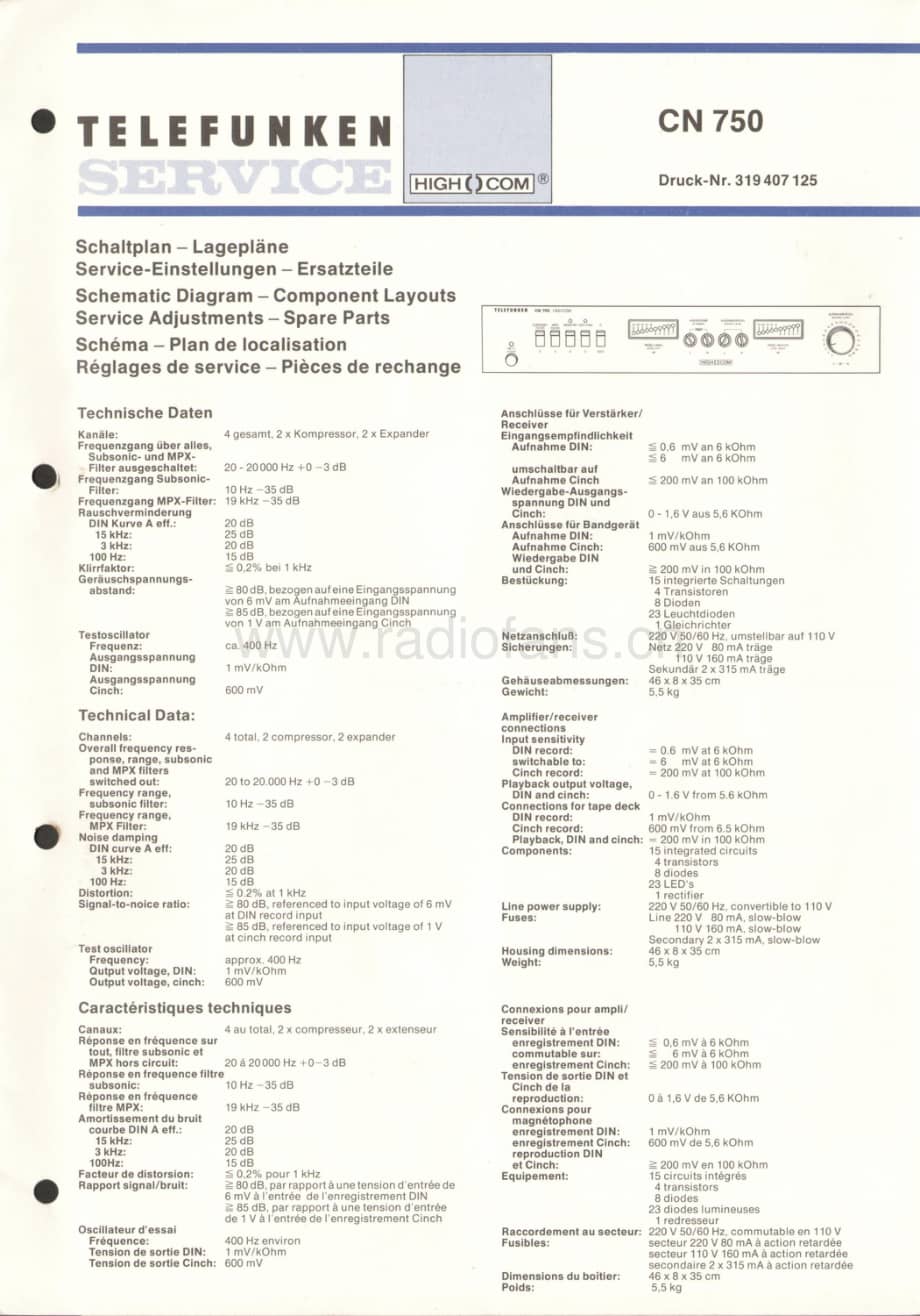 TelefunkenCN750维修电路图、原理图.pdf_第1页