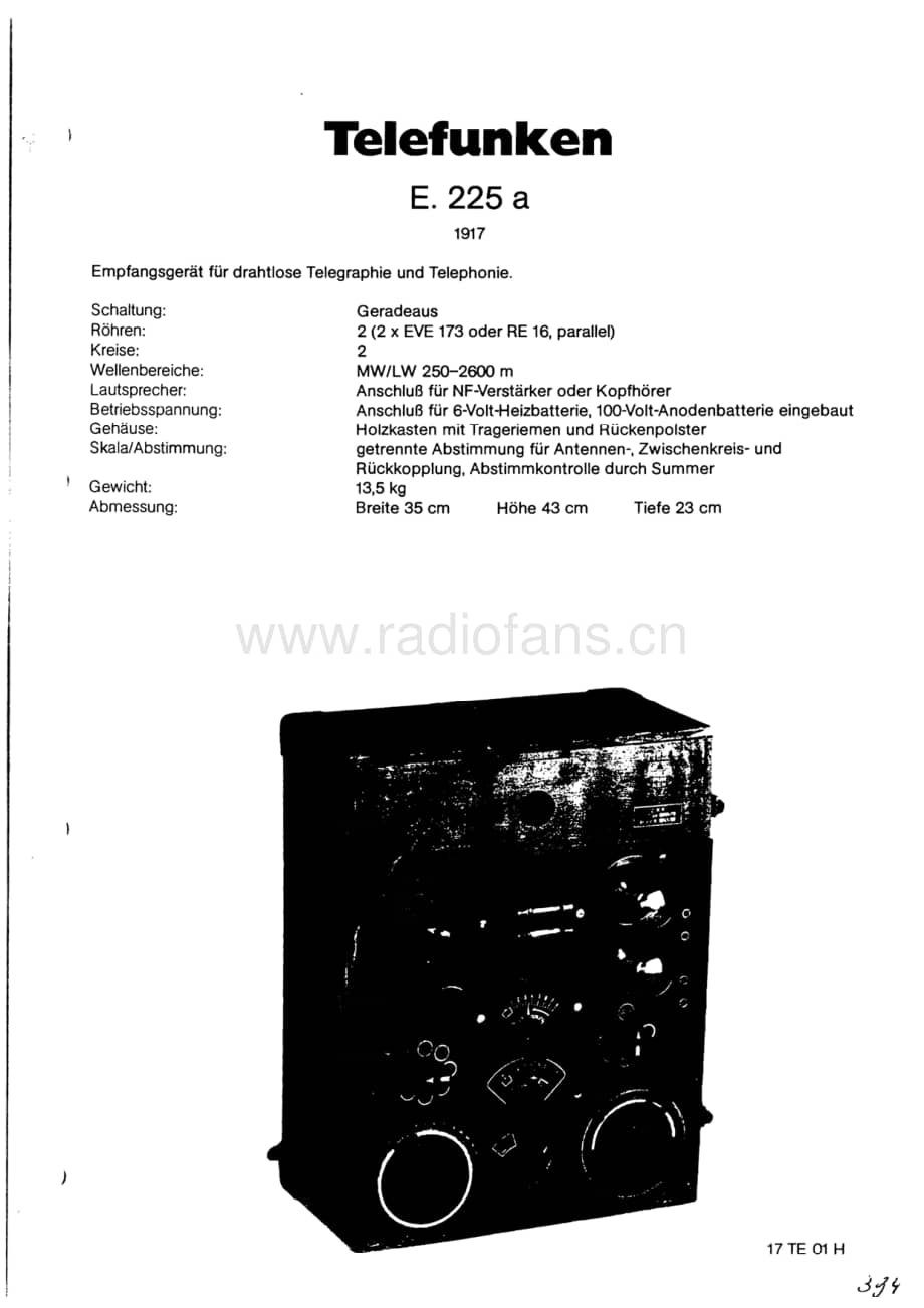 TelefunkenE225ASchematic2电路原理图维修电路图、原理图.pdf_第1页