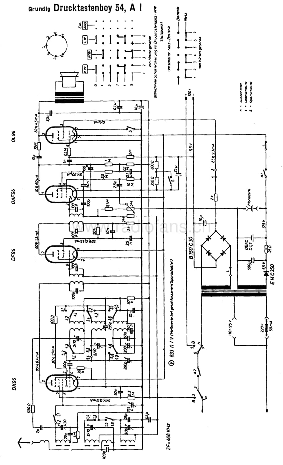 GrundigDrucktastenBoy54 维修电路图、原理图.pdf_第1页