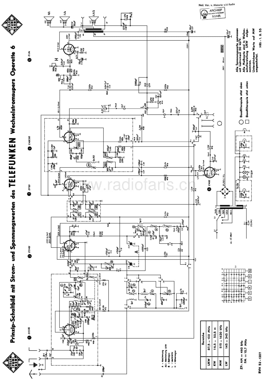 Telefunken_Operette6 维修电路图 原理图.pdf_第1页