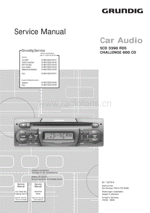 GrundigCHALLENGE600CD 维修电路图、原理图.pdf