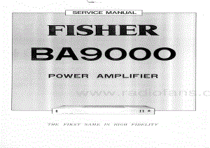 FisherBA9000ServiceManual 电路原理图.pdf