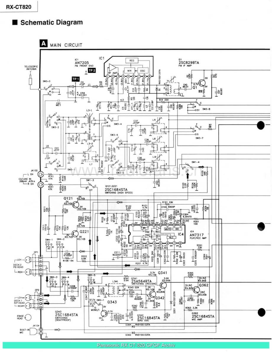 Panasonic_RX-CT820_sch 电路图 维修原理图.pdf_第2页
