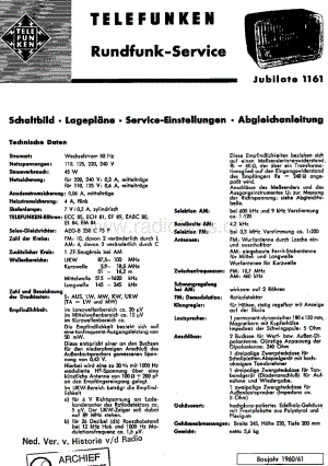 Telefunken_1161 维修电路图 原理图.pdf