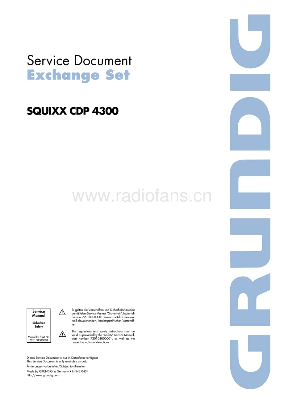 GrundigSQUIXXCDP4300 维修电路图、原理图.pdf_第1页