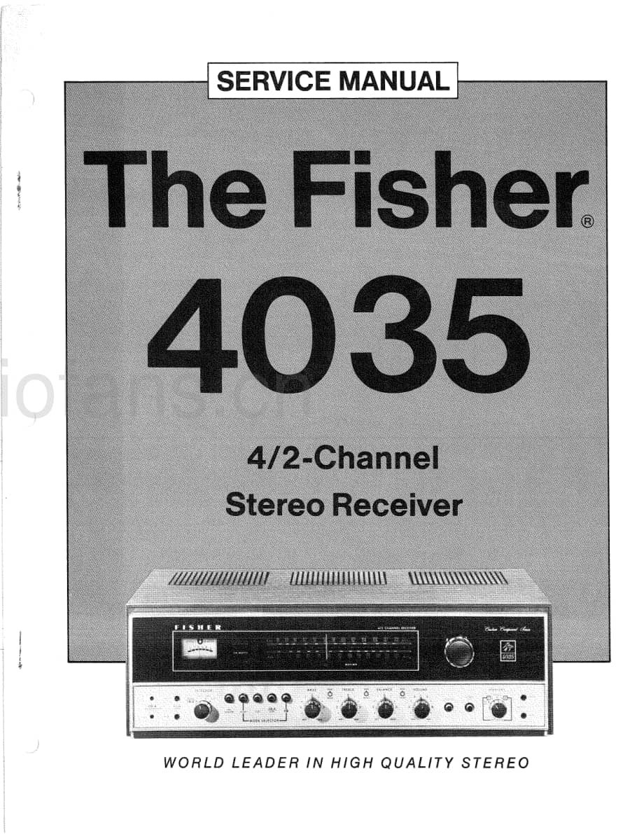 Fisher4035ServiceManual 电路原理图.pdf_第1页