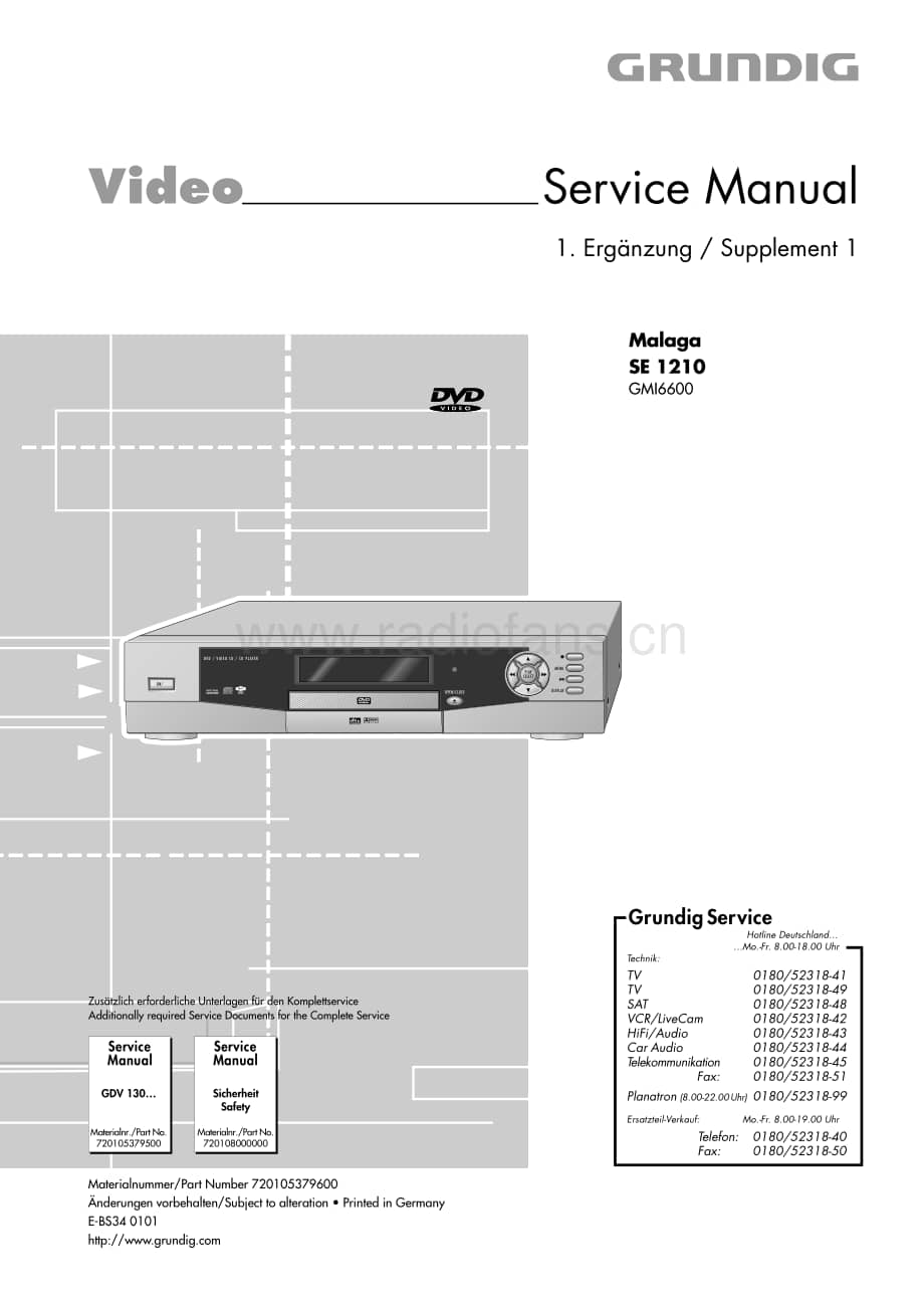 GrundigSE1210 维修电路图、原理图.pdf_第1页