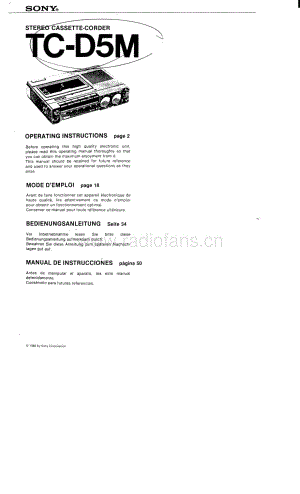 Sony D5M guide电路图 维修原理图.PDF