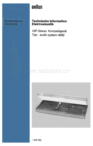 BraunAudioSystem4000ServiceManual电路原理图.pdf