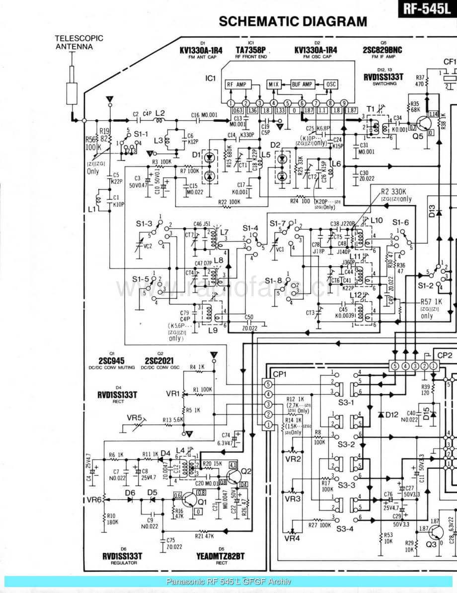 Panasonic_RF-545L_sch 电路图 维修原理图.pdf_第2页