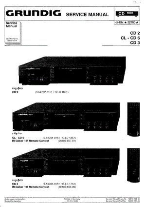 GrundigCD236ServiceManual(1) 维修电路图、原理图.pdf