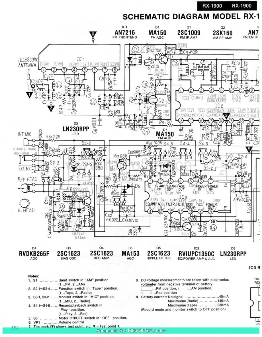 Panasonic_Rx-1900_sch 电路图 维修原理图.pdf_第2页