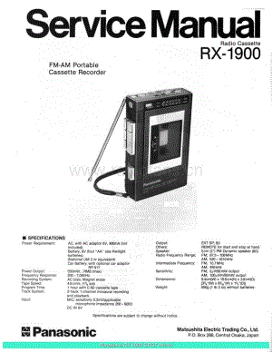 Panasonic_Rx-1900_sch 电路图 维修原理图.pdf