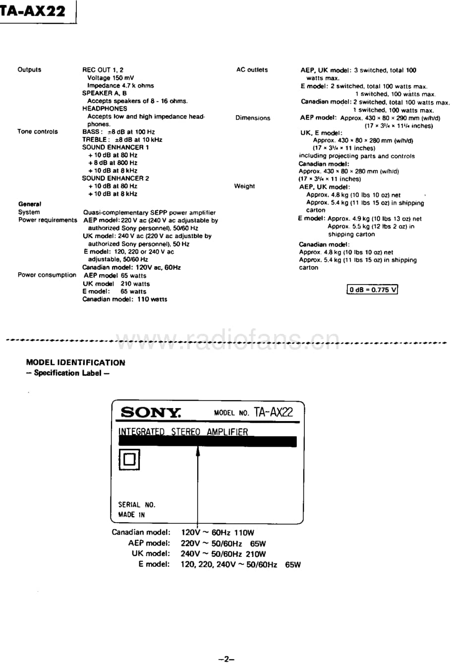Sony_TA-AX22 电路图 维修原理图.pdf_第2页