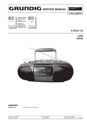 GrundigKRCD110 维修电路图、原理图.pdf