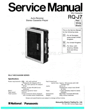 Panasonic_RQ-J7_sch 电路图 维修原理图.pdf