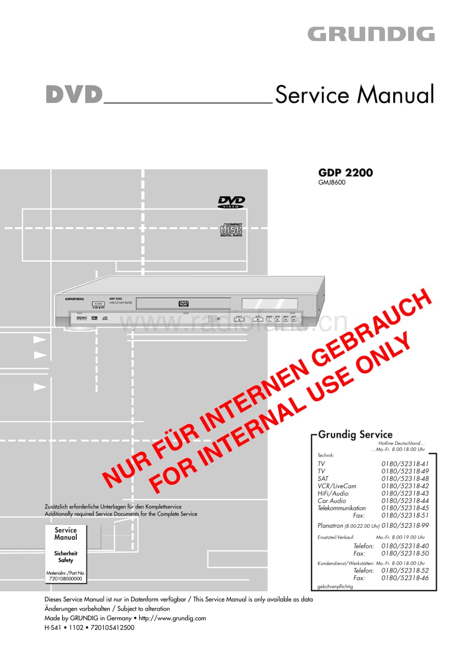 GrundigGDP2200 维修电路图、原理图.pdf_第1页