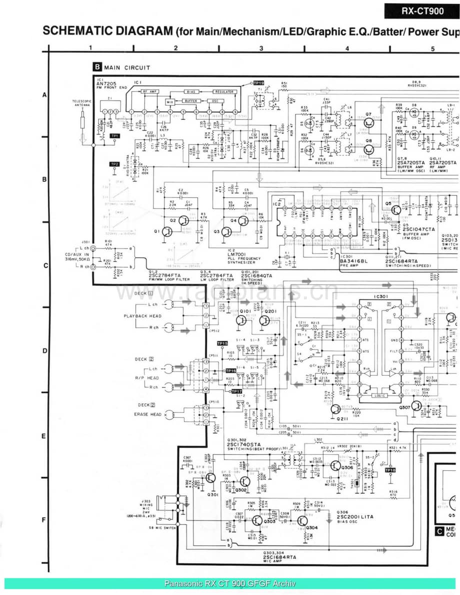 Panasonic_RX-CT900_sch 电路图 维修原理图.pdf_第3页