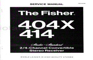 Fisher414ServiceManual 电路原理图.pdf
