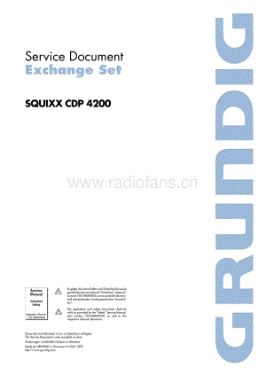 GrundigSQUIXXCDP4200 维修电路图、原理图.pdf