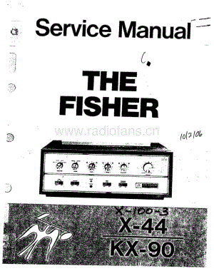 FisherX1003OwnersManual电路原理图 维修电路图 原理图.pdf