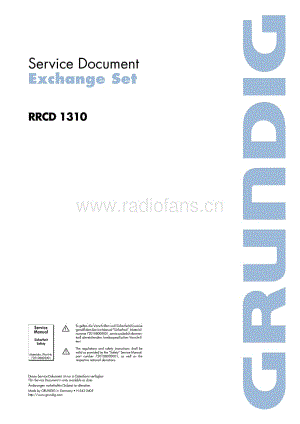 GrundigRRCD1310 维修电路图、原理图.pdf