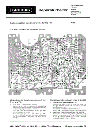 GrundigCS500 维修电路图、原理图.pdf