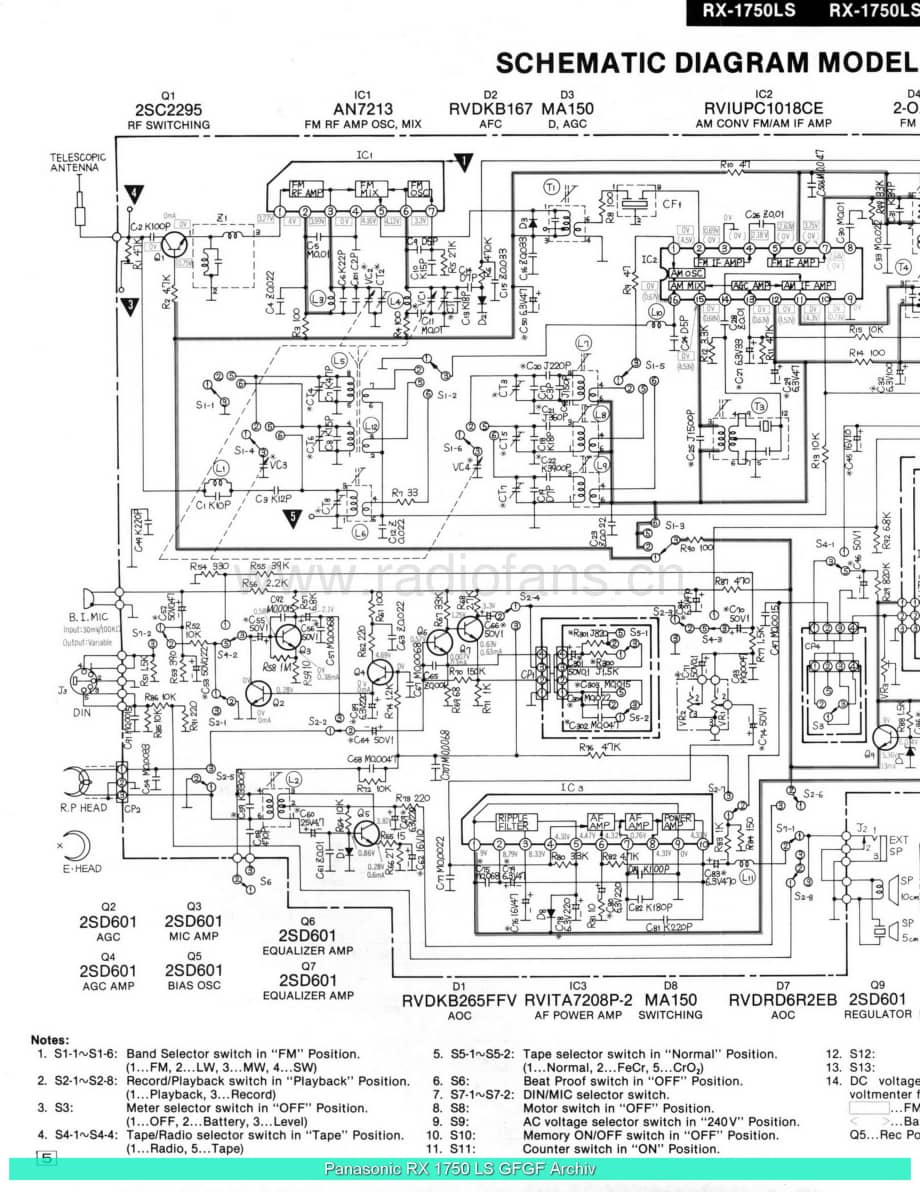 Panasonic_RX-1750LS_sch 电路图 维修原理图.pdf_第2页